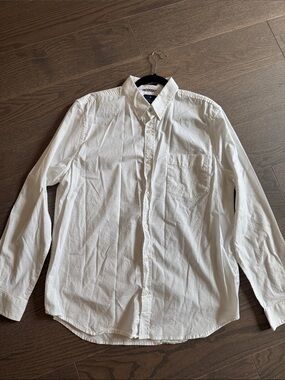 Ben Sherman White Long-Sleeve Button-Down Shirt